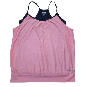 Bench Pink Layered Racerback Tank Sz L